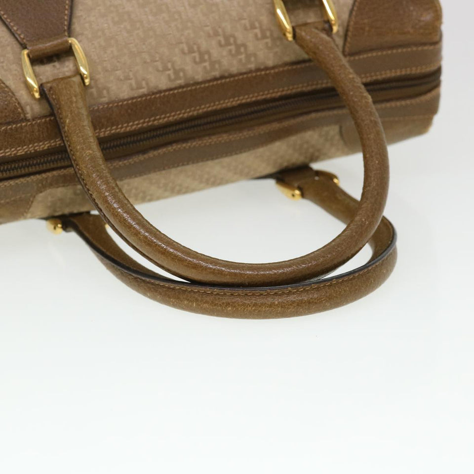 Gucci Hand Bag Canvas 2way Beige 38861