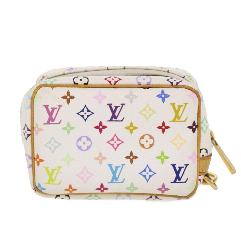 Louis Vuitton Monogram Multicolor Trousse Wapity Pouch White Clutch