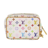 Louis Vuitton Monogram Multicolor Trousse Wapity Pouch White Clutch