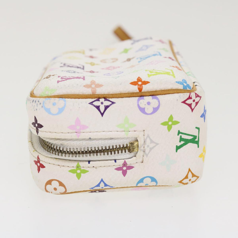 Louis Vuitton Monogram Multicolor Trousse Wapity Pouch White Clutch