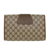 Gucci Web Sherry Line GG Canvas Clutch Bag PVC Leather Beige Green 39026