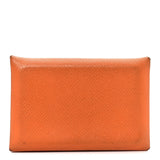 Hermes Epsom Calvi Card Case Abricot