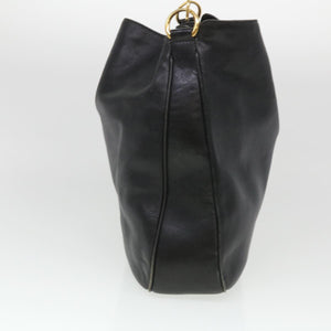 Gucci Bamboo Shoulder Bag Leather 2way Black 001 1014 1577 39136