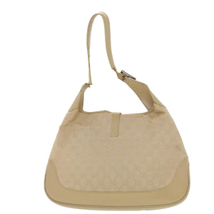Gucci GG Canvas Jackie Shoulder Bag Beige 0013346 39146