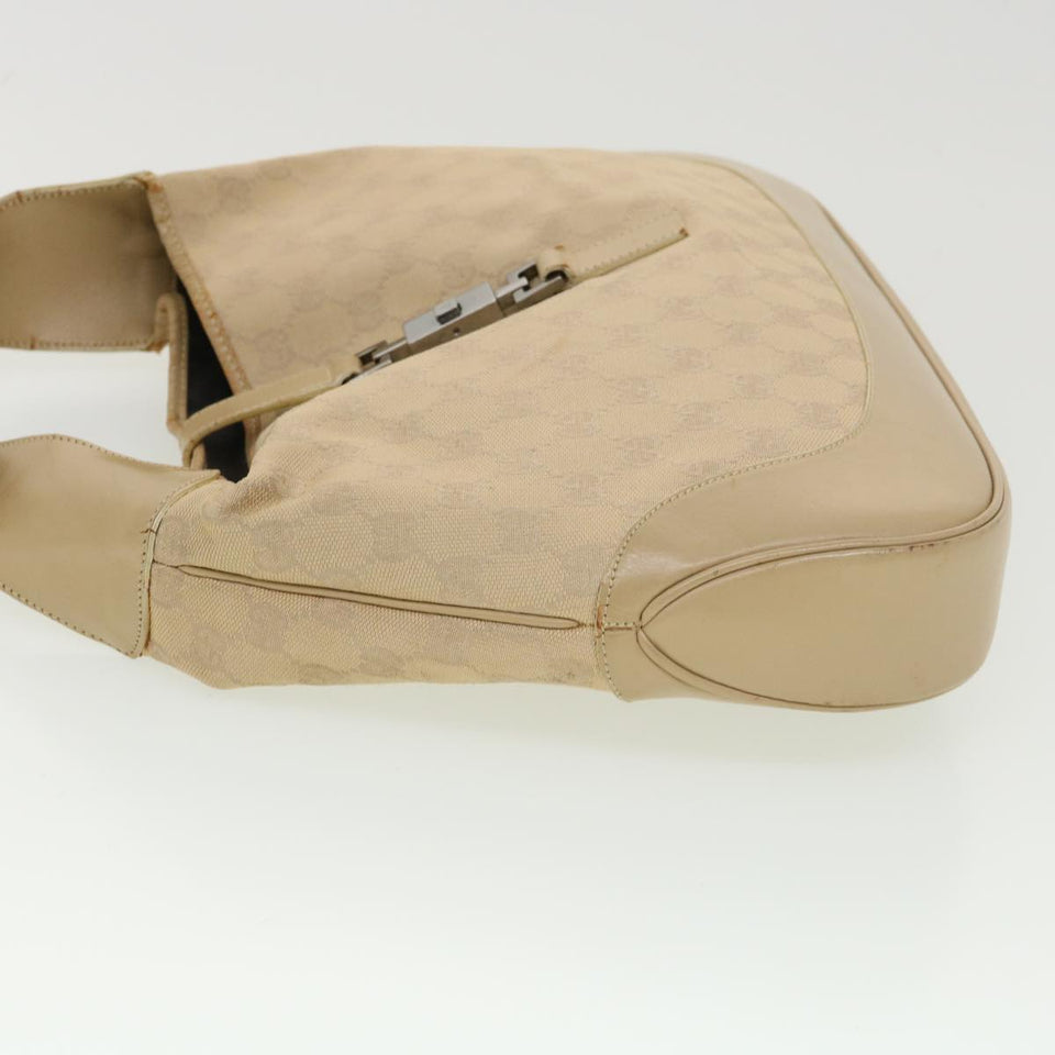 Gucci GG Canvas Jackie Shoulder Bag Beige 0013346 39146