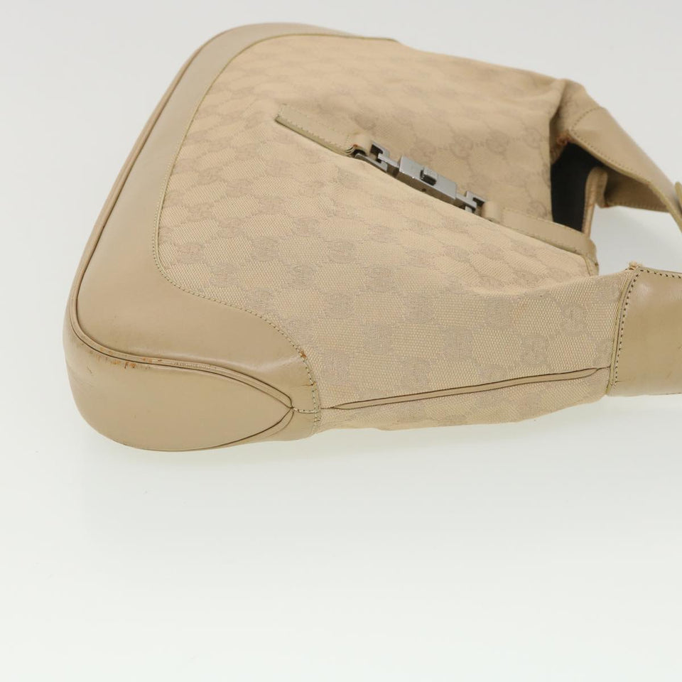Gucci GG Canvas Jackie Shoulder Bag Beige 0013346 39146