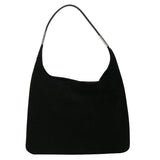Gucci Shoulder Bag Suede Black 002113 39171