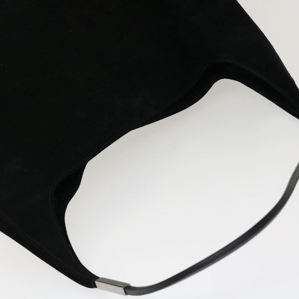 Gucci Shoulder Bag Suede Black 002113 39171