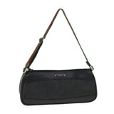 Gucci Web Sherry Line Accessory Pouch Canvas Black Green Red 92820 39216