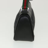 Gucci Web Sherry Line Accessory Pouch Canvas Black Green Red 92820 39216