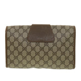Gucci GG Canvas Web Sherry Line Clutch Bag Beige Red Green 89.01.030 39241