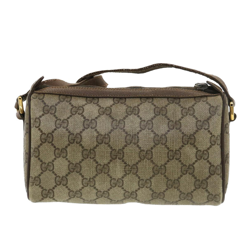 Gucci GG Canvas Web Sherry Line Shoulder Bag Beige Red 39 02 018 39297