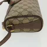 Gucci GG Canvas Web Sherry Line Shoulder Bag Beige Red 39 02 018 39297