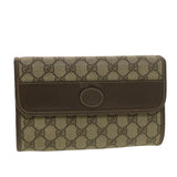 Gucci GG Canvas Clutch Bag PVC Leather Beige 39307