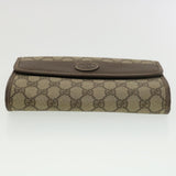 Gucci GG Canvas Clutch Bag PVC Leather Beige 39307