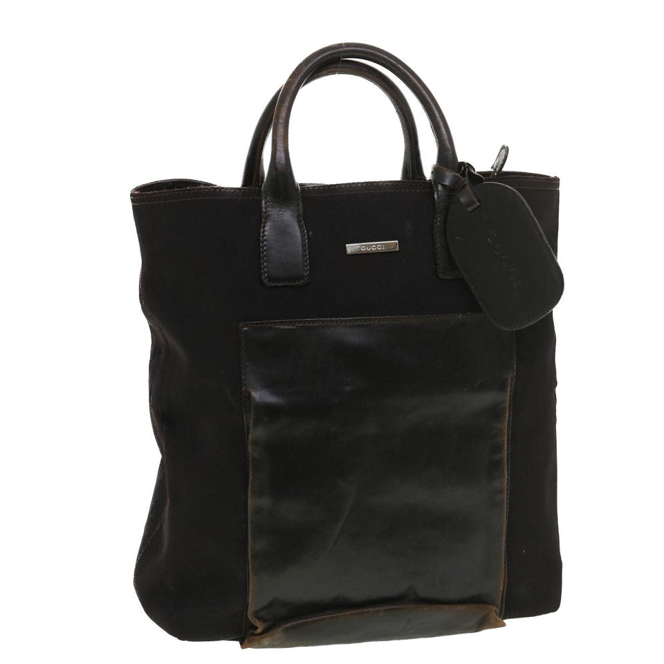 Gucci Hand Bag Nylon Black 39346