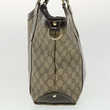 Gucci GG Canvas Hand Bag PVC Leather Beige 203521 39387