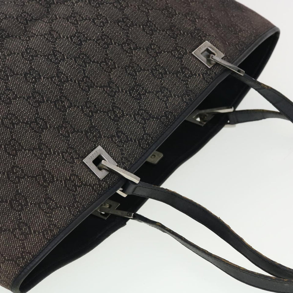 Gucci GG Canvas Shoulder Bag Navy 39397
