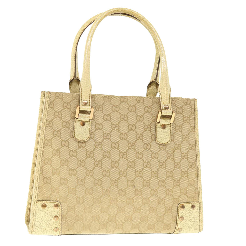 Gucci GG Canvas Hand Bag Beige 124260 39453