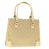 Gucci GG Canvas Hand Bag Beige 124260 39453