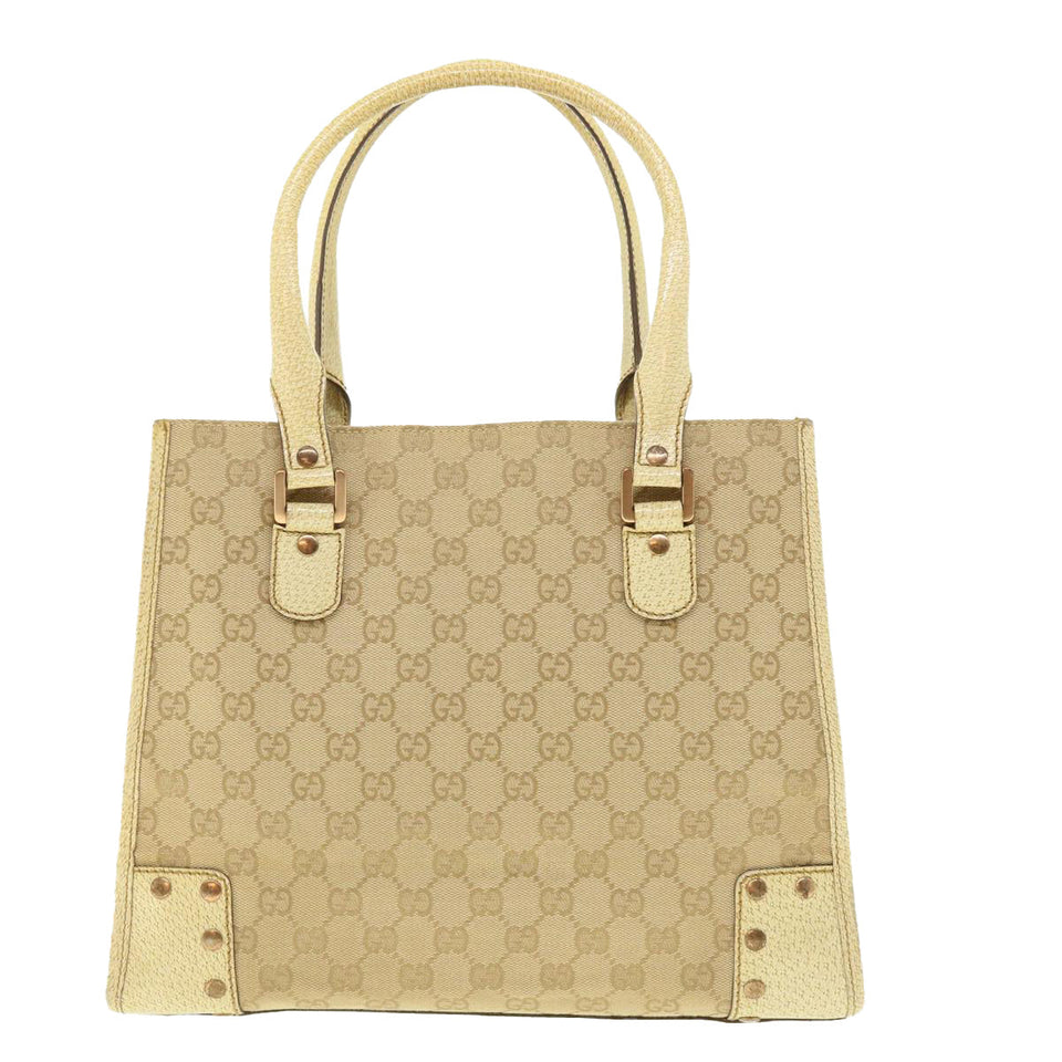 Gucci GG Canvas Hand Bag Beige 124260 39453