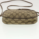 Gucci GG Canvas Web Sherry Line Shoulder Bag Beige Red Green 39454