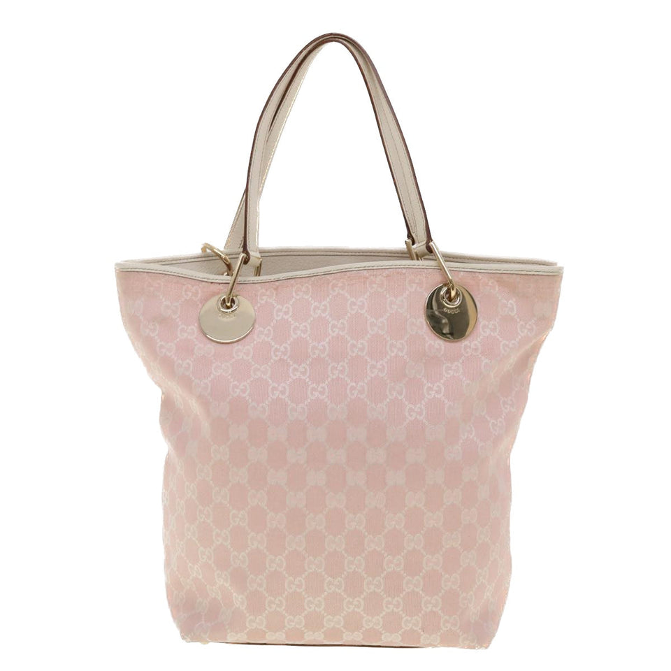 Gucci GG Canvas Shoulder Bag Pink 120836 39455