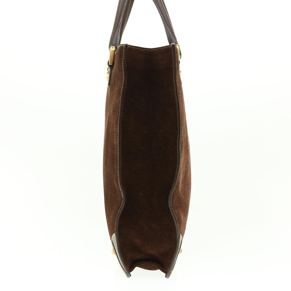 Gucci GG Canvas Hand Bag Beige Brown 120898 39458