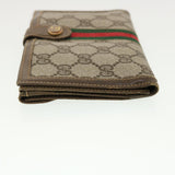 Gucci GG Canvas Web Sherry Line Long Wallet Beige Red Green 39469