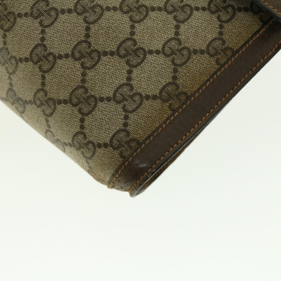 Gucci GG Canvas Web Sherry Line Clutch Bag Beige Red Green 89.01.007 39747