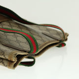 Gucci GG Canvas Web Sherry Line Tote Bag Beige Red Green 120.02.003 39772