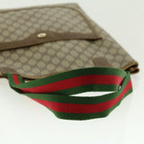 Gucci GG Canvas Web Sherry Line Tote Bag Beige Red Green 120.02.003 39772