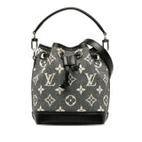 Louis Vuitton Jacquard Monogram Nano Noe Bag Shoulder Bag Grey Black