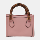 Gucci Diana Mini Pink Leather Bag Bamboo Handle 2022