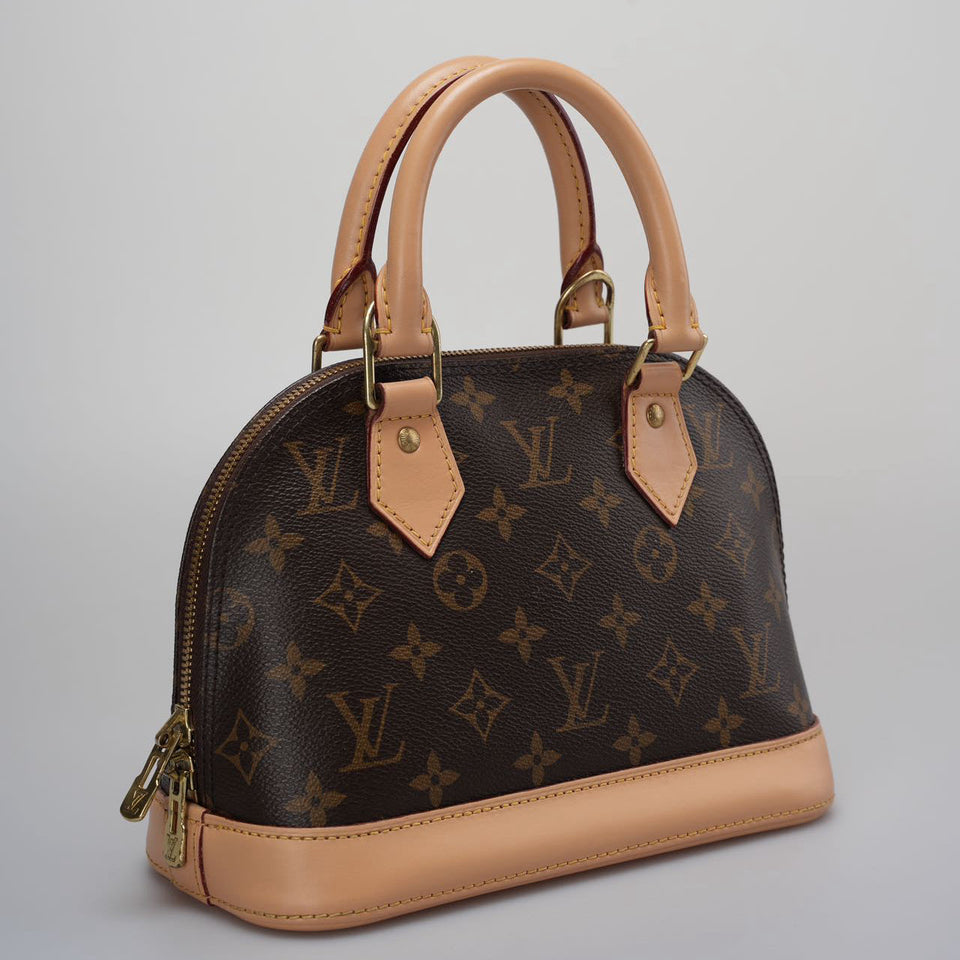 Louis Vuitton Alma BB Monogram Brown Shoulder Bag 2014