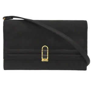 Hermes Shoulder Bag Satin black Cooktail Women