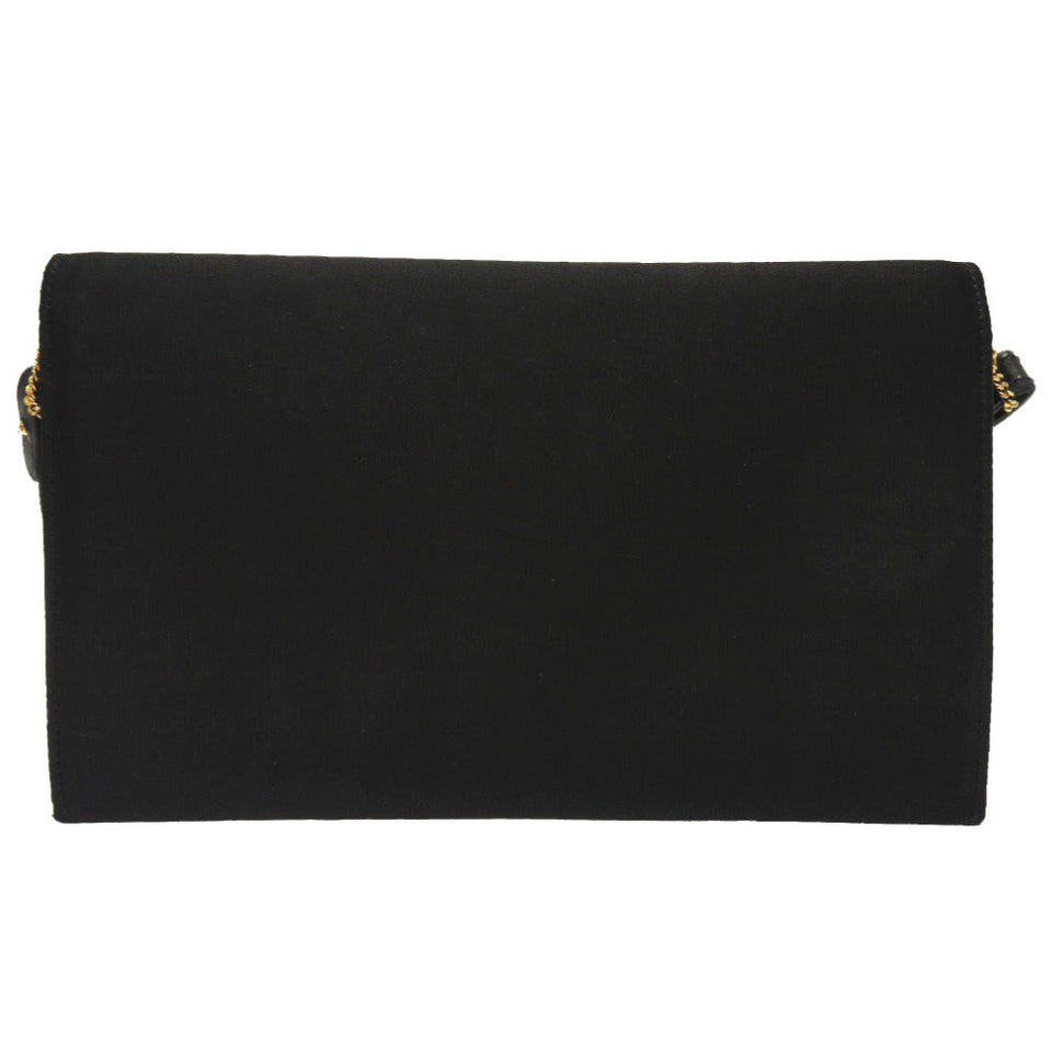 Hermes Shoulder Bag Satin black Cooktail Women