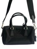 Prada Black Re-Nylon Top Handle Crossbody Bag
