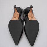 Christian Dior Black Leather Studded J'aDior Slingback Pumps Size 37.5