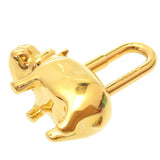Hermes key ring metal gold Hippopotamus ANNEE DES FLEUVES Hippopotamus Bag Charm Women