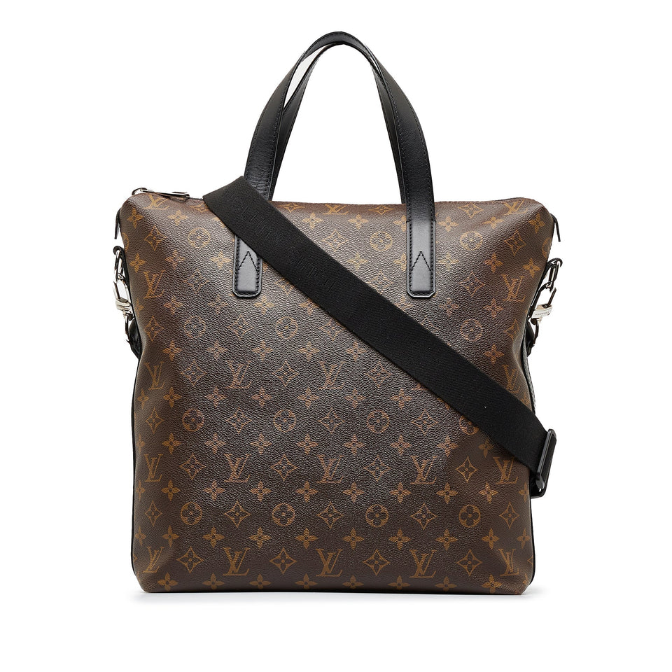 Louis Vuitton Monogram Macassar Davis Satchel Handbag