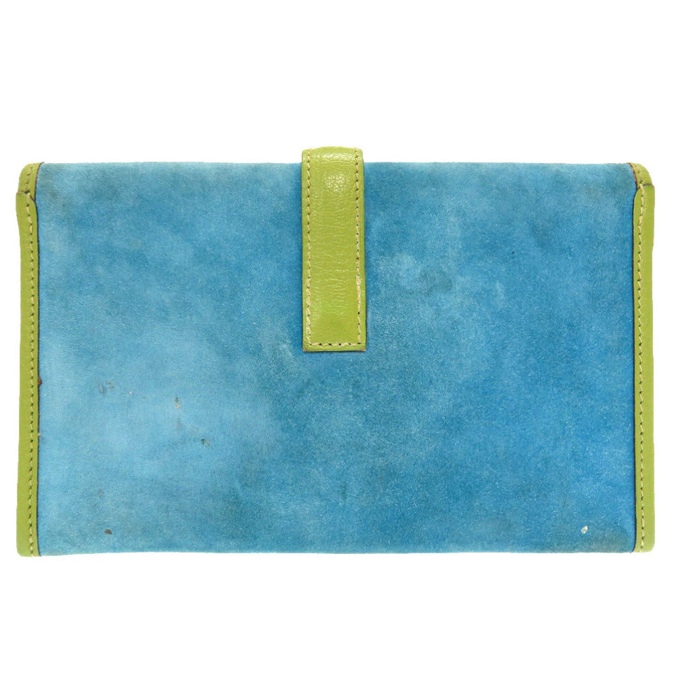 Hermes Clutch bag Doblis Anise green Jige mini unisex(Unisex)