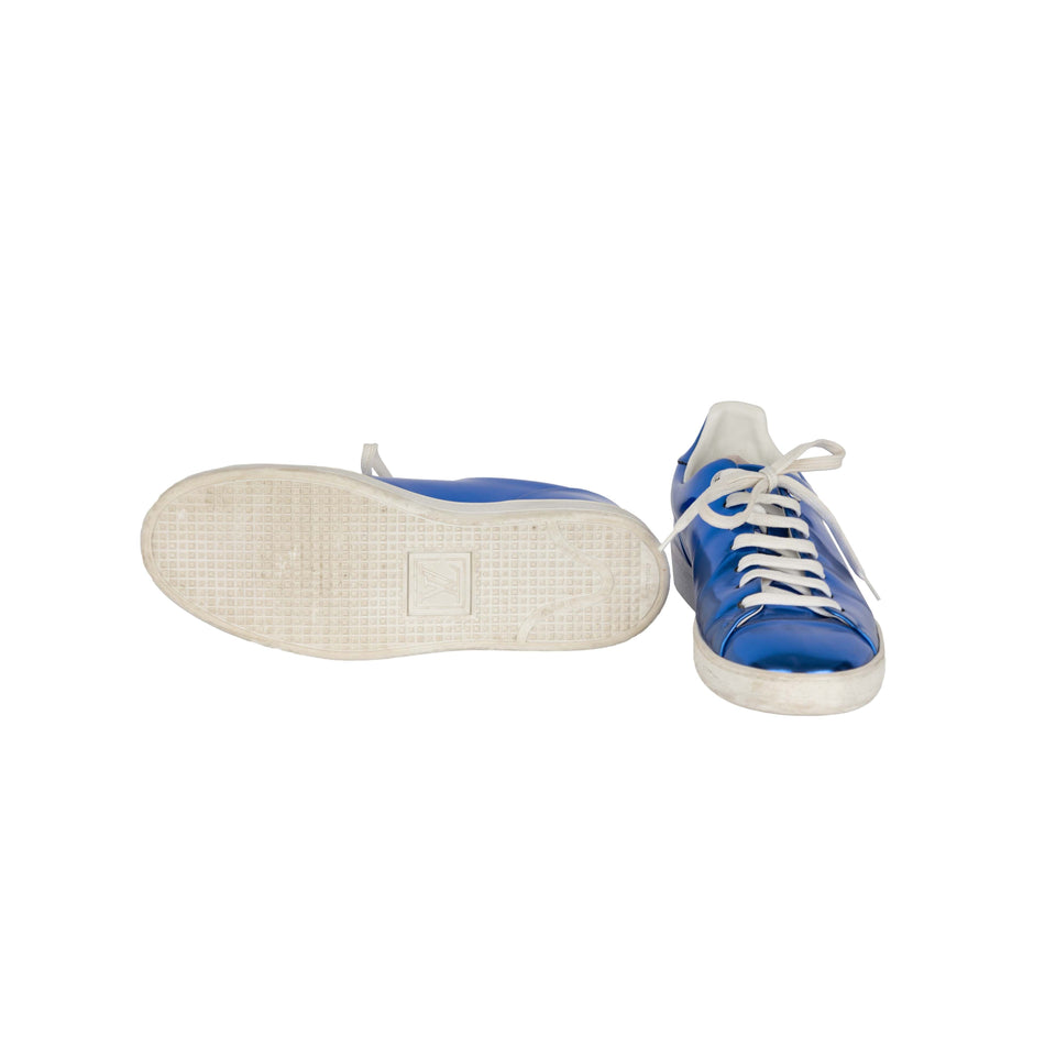 Louis Vuitton Metallic Blue Sneakers