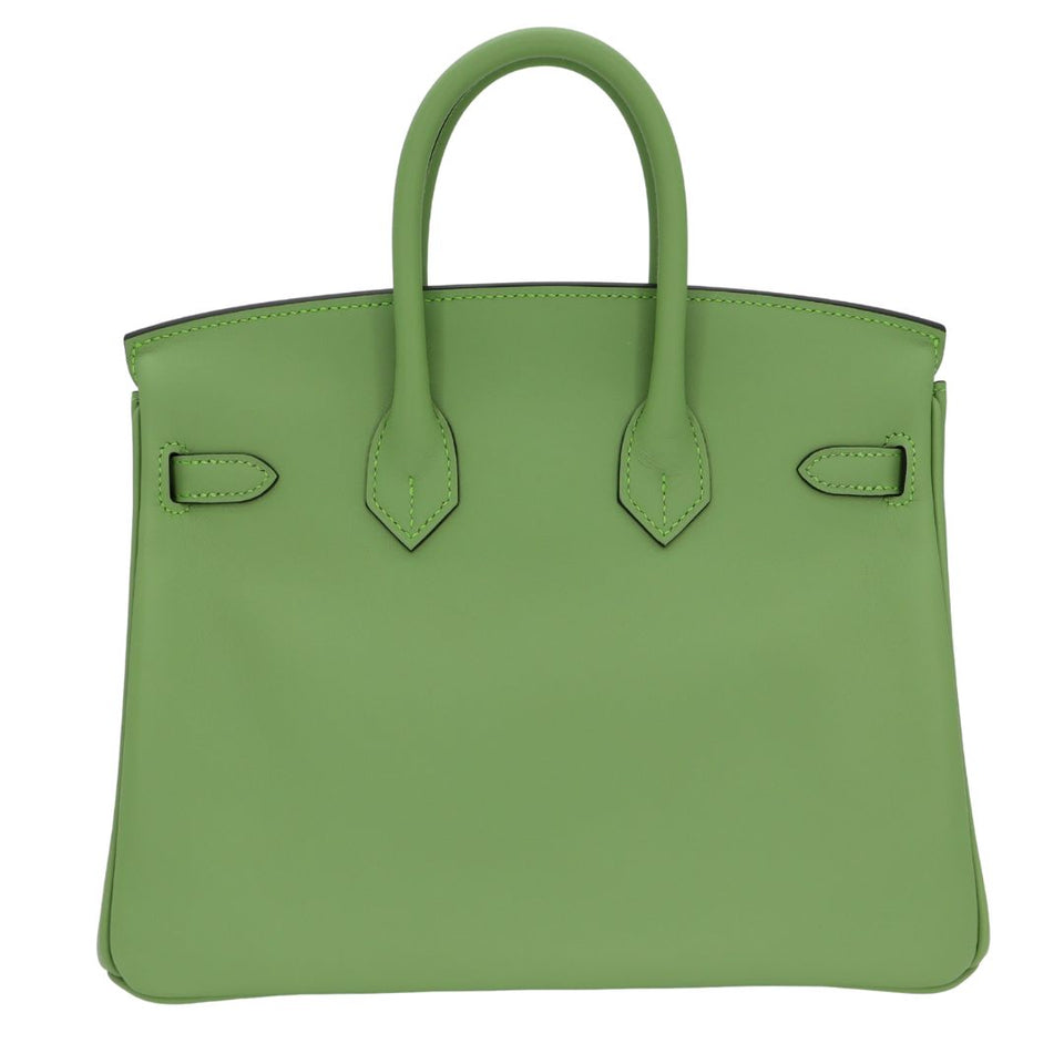 Hermes25cm Birkin Vert Criquet Swift Leather Gold Hardware