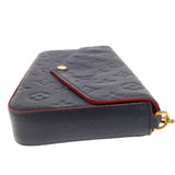 Louis Vuitton Monogram Pochette Felicie Marine Rouge Shoulder Bag