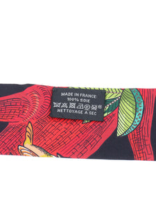 Hermes Floral Motif Twilly.