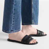 Christian Dior Dway Slide Black Grained Calfskin