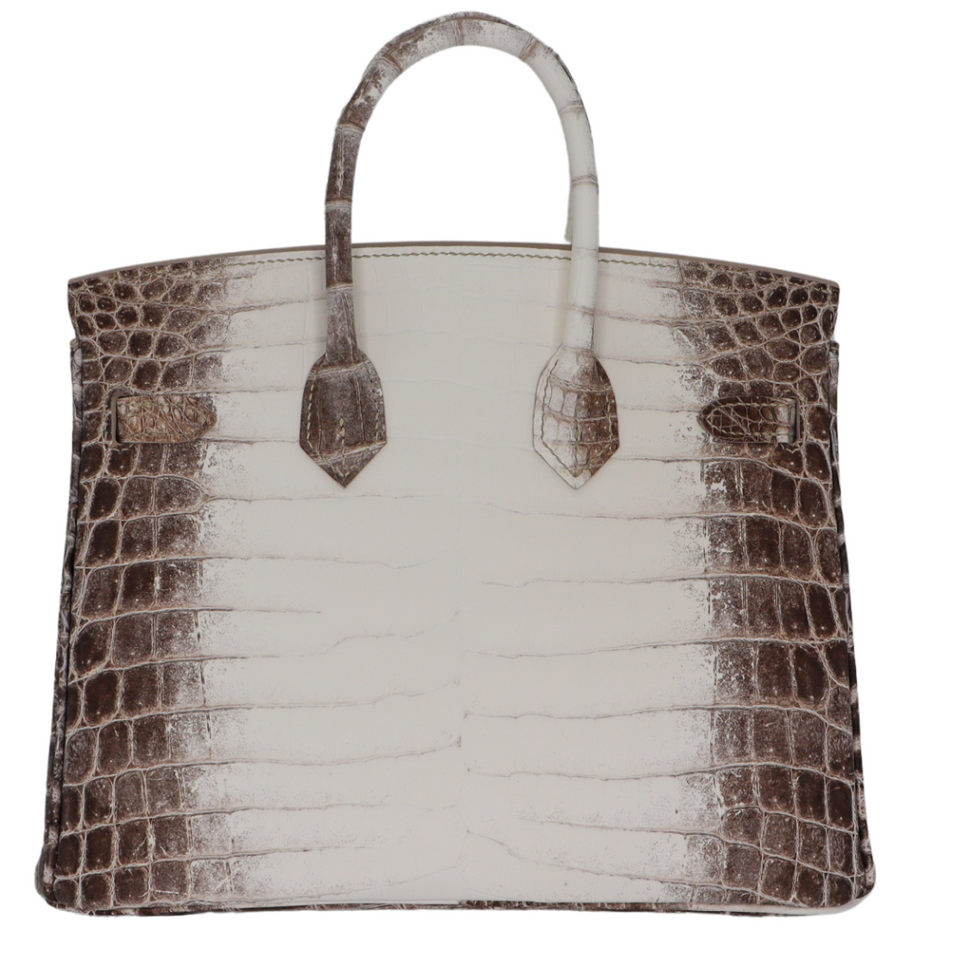 Hermes25cm Birkin Blanc Himalayan Palladium Hardware