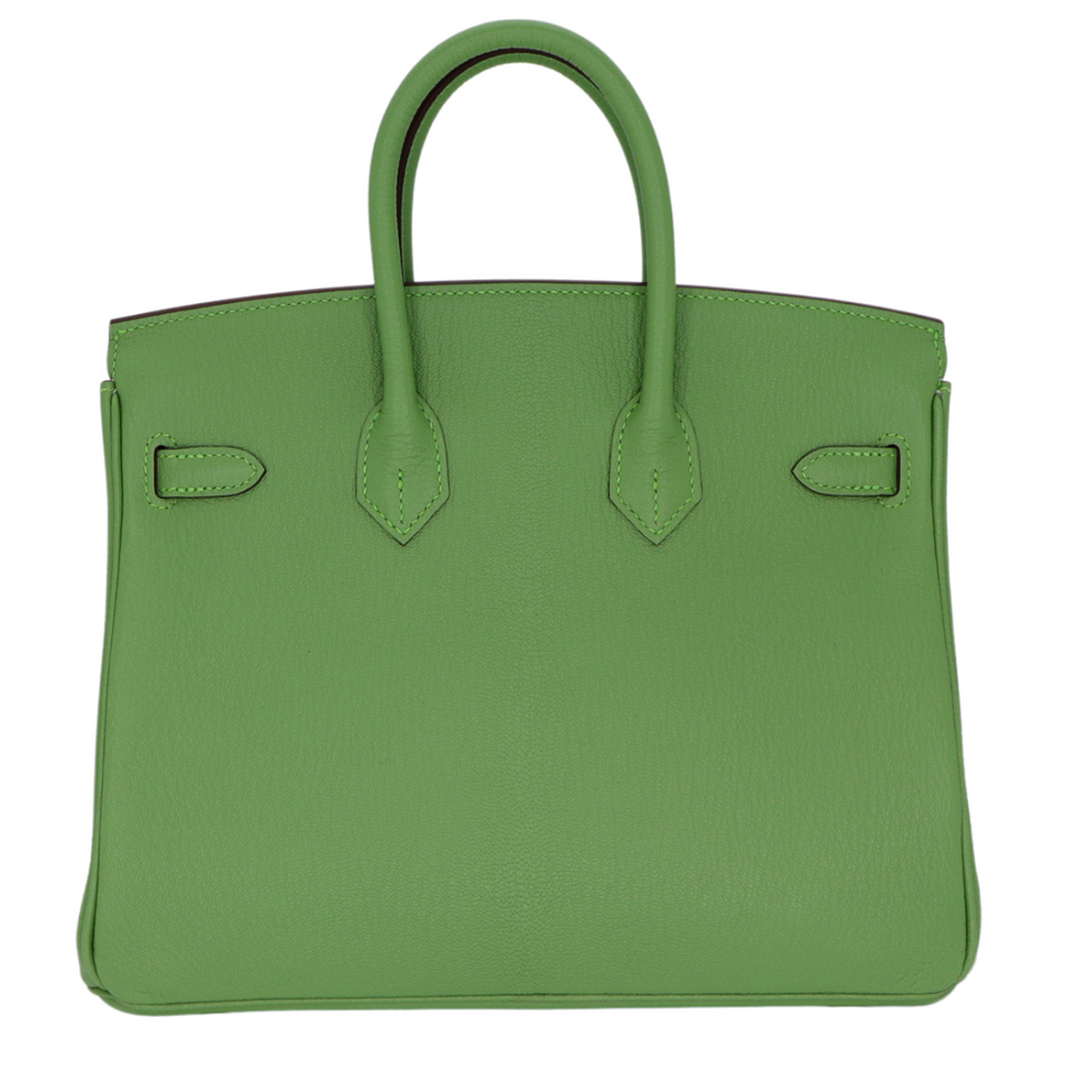 Hermes25cm Birkin HSS Vert Criquet Chevre Leather Gold Hardware