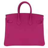 Hermes25cm Birkin HSS Rose Magnolia/ Gris Perle Chèvre Leather Rose Gold Hardware